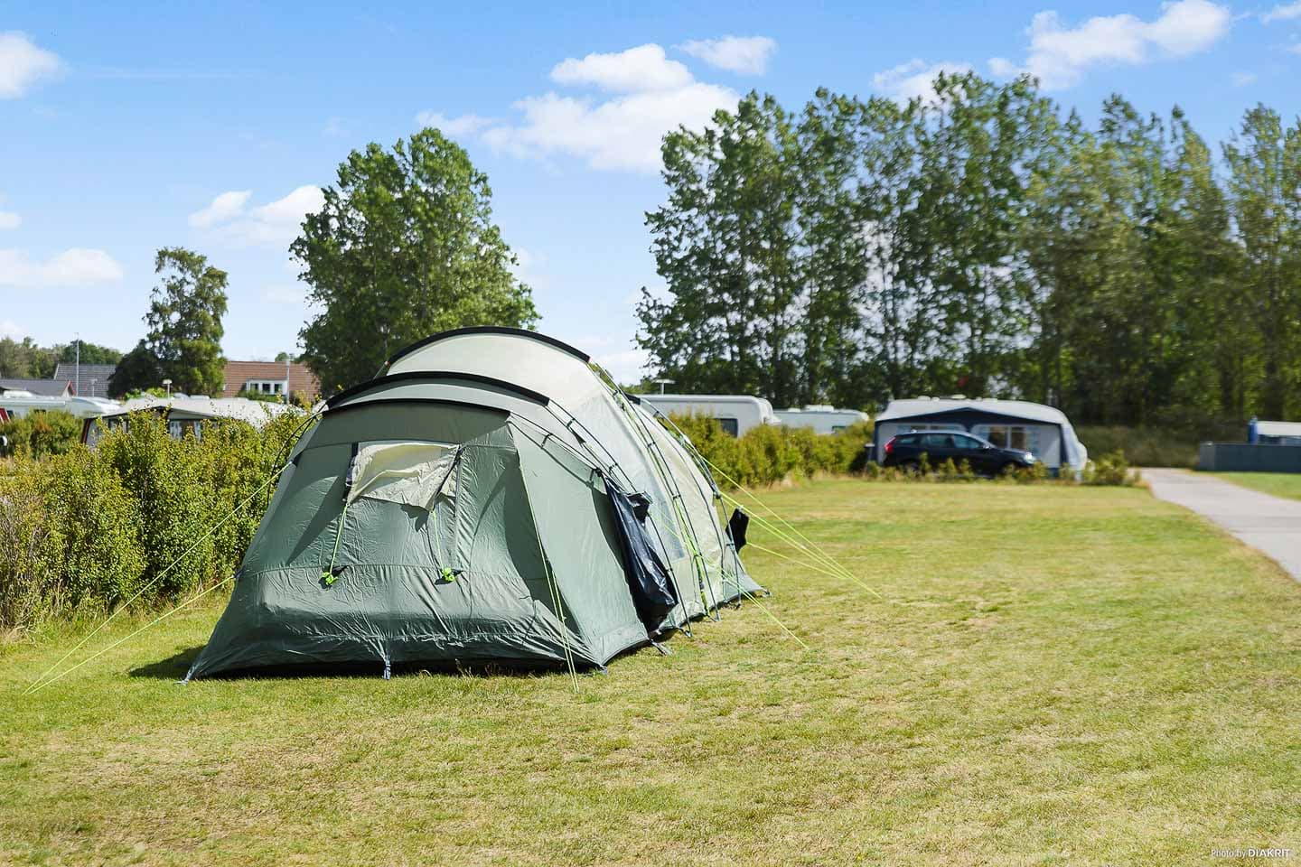 Tent camping at First Camp Bogense City on Funen