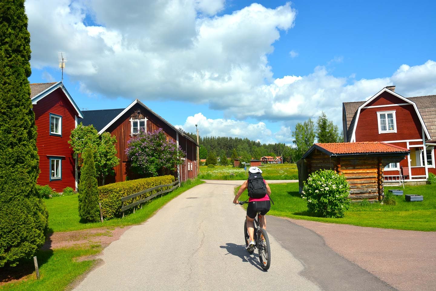 Wanderweg in der Vasaloppsarena bei Mora in Dalarna