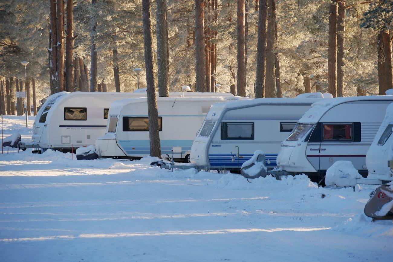 Orsa - Dalarna vinter, seasonal camping