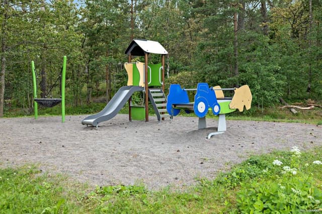 City Stockholm områdesbild på lekplatsen för barn