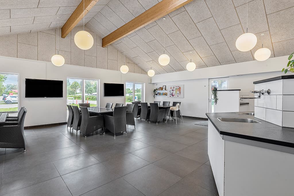 Service buildings at a campsite on Funen designed for comfort