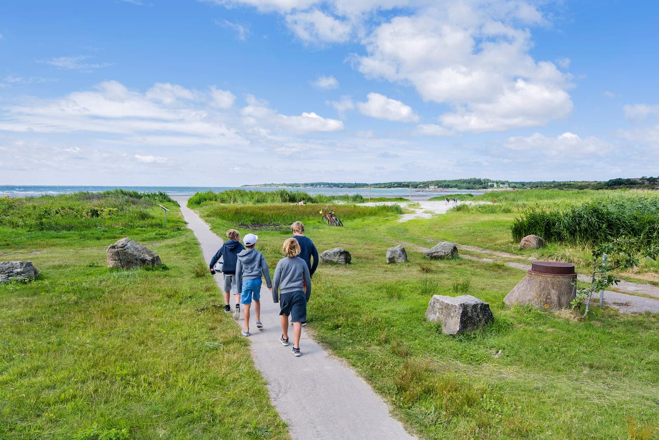 Camping vid havet norr om Varberg på First Camp Kärradal