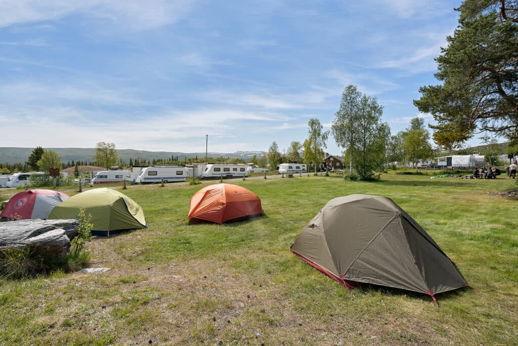 Tent pitch in Beitostølen with nature-close location and fresh mountain air