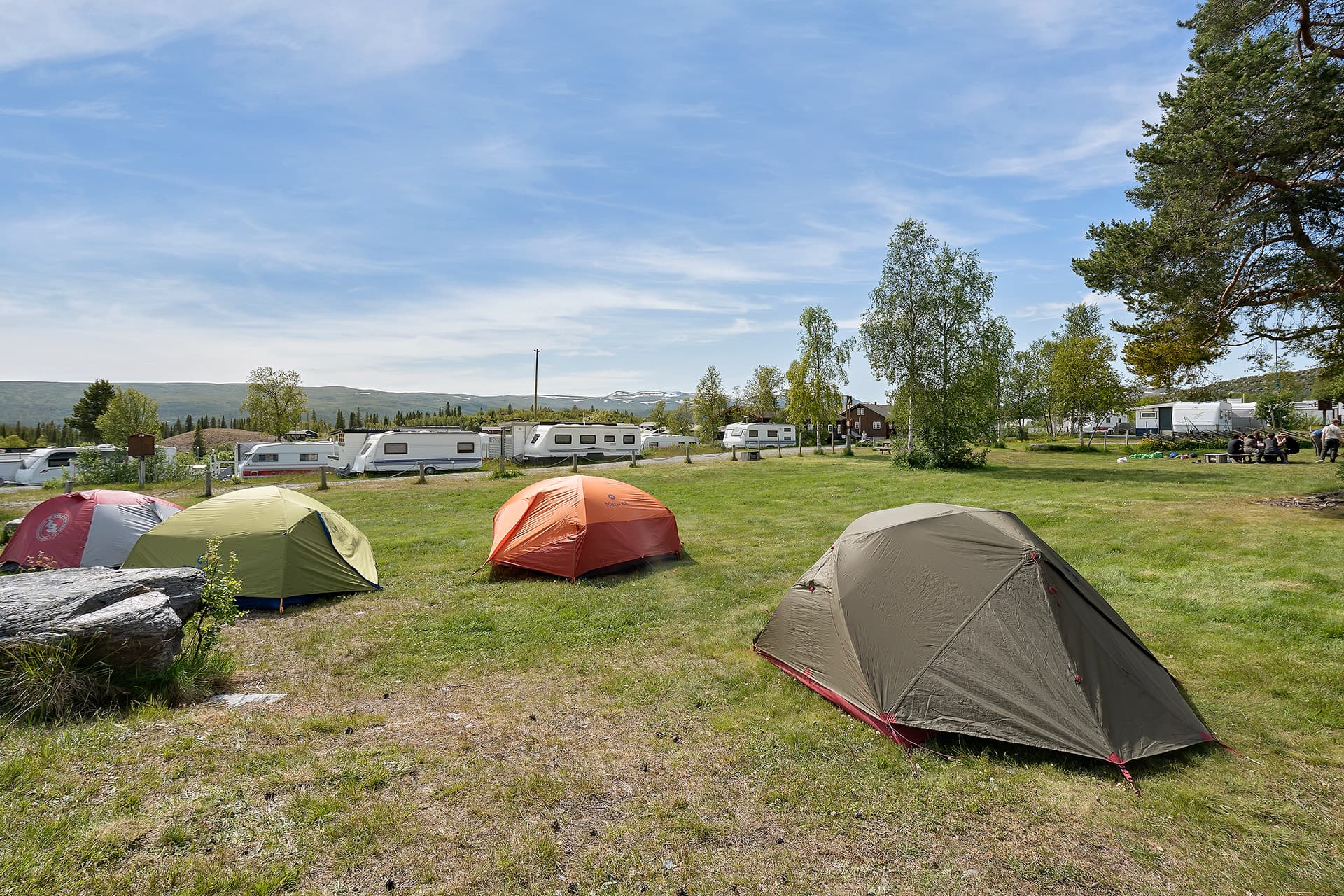 Tent pitch in Beitostølen with nature-close location and fresh mountain air