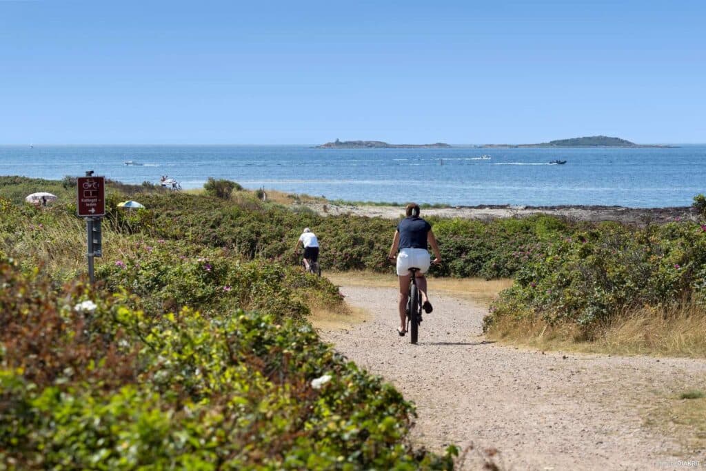 Kattegattleden och cykel på campingen i Torekov - Båstad