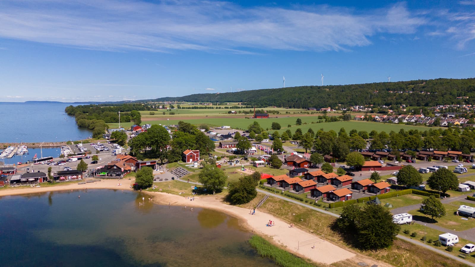 Camping i Gränna vid Vättern på First Camp Gränna