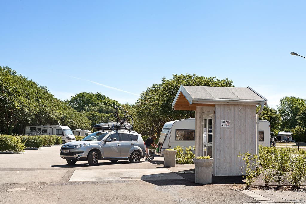 Camping service building at First Camp Sibbarp in Malmö