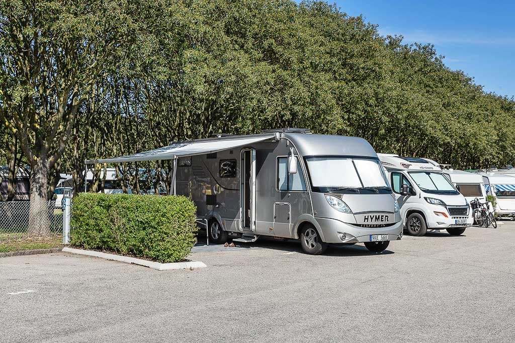 Motorhome pitch with electricity at First Camp Sibbarp