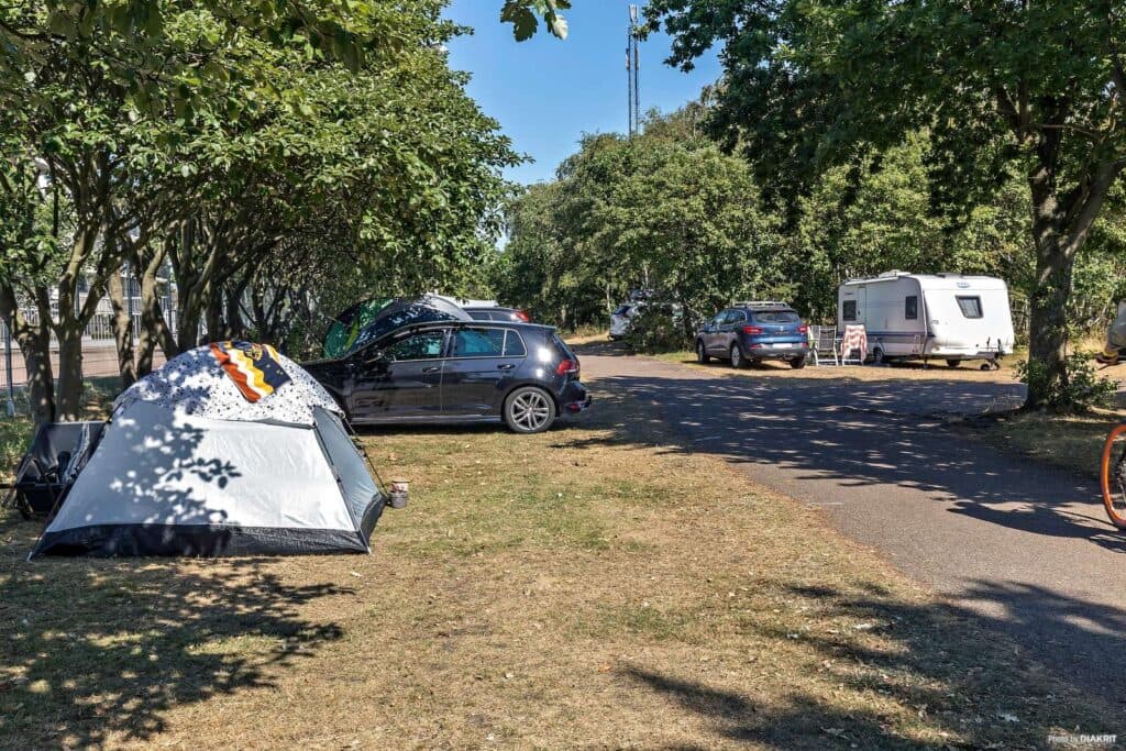 Tent camping at First Camp Råå Vallar