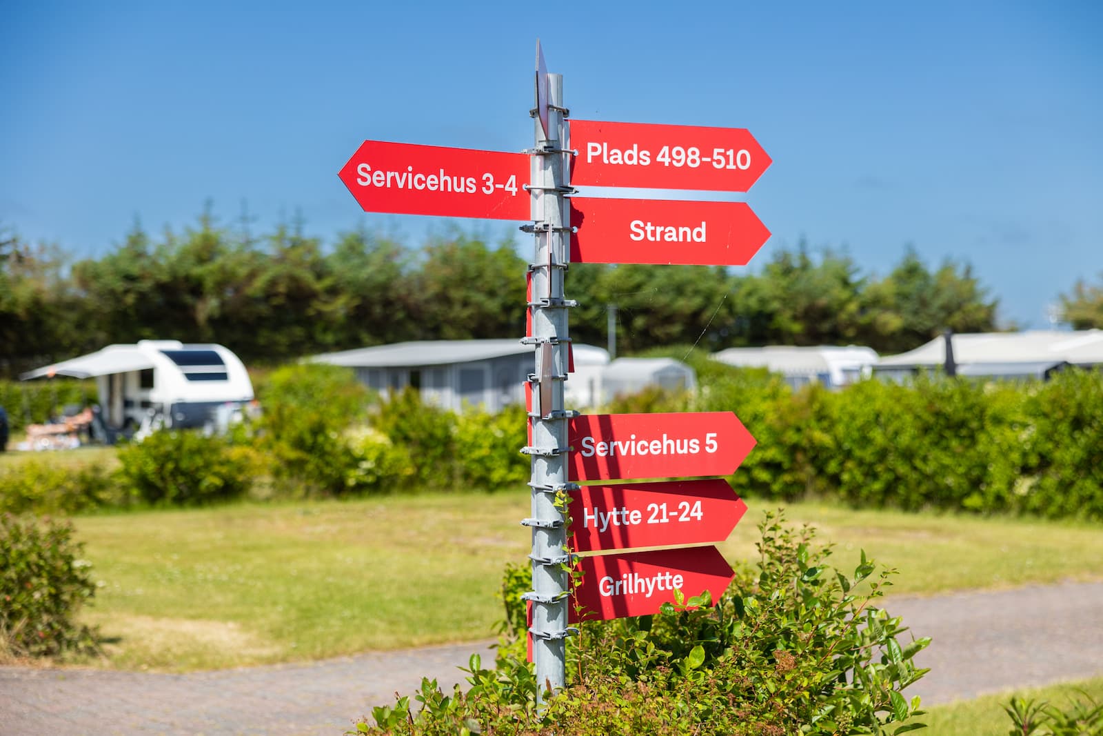 Service building with showers and kitchen at First Camp Klim Strand – Nordvestkysten