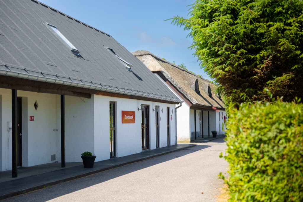 Service building with laundry facilities at Klim Strand