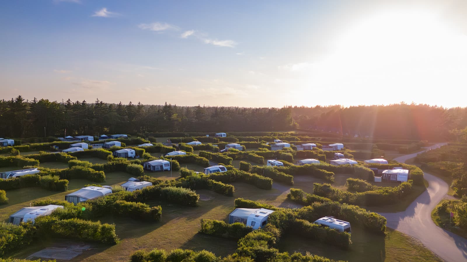 Camping in Skagen at First Camp Råbjerg Mile surrounded by nature