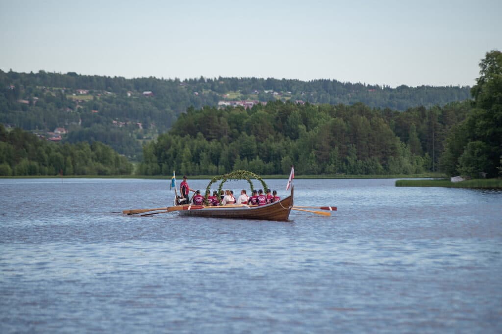 Midsommar på camping i Dalarna