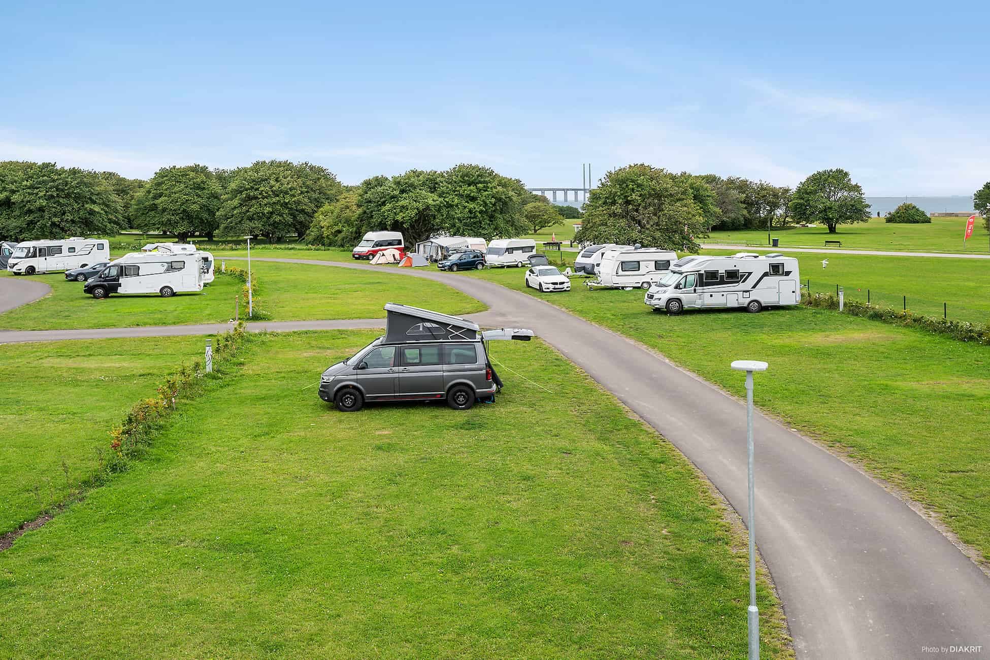 Camping pitch with electricity at First Camp Sibbarp