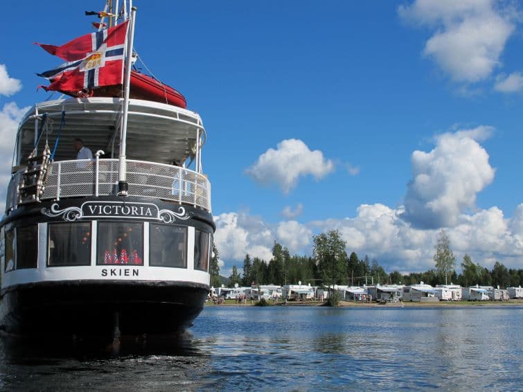 victoria kanalbåt Telemarkskanalen Lunde - Telemark