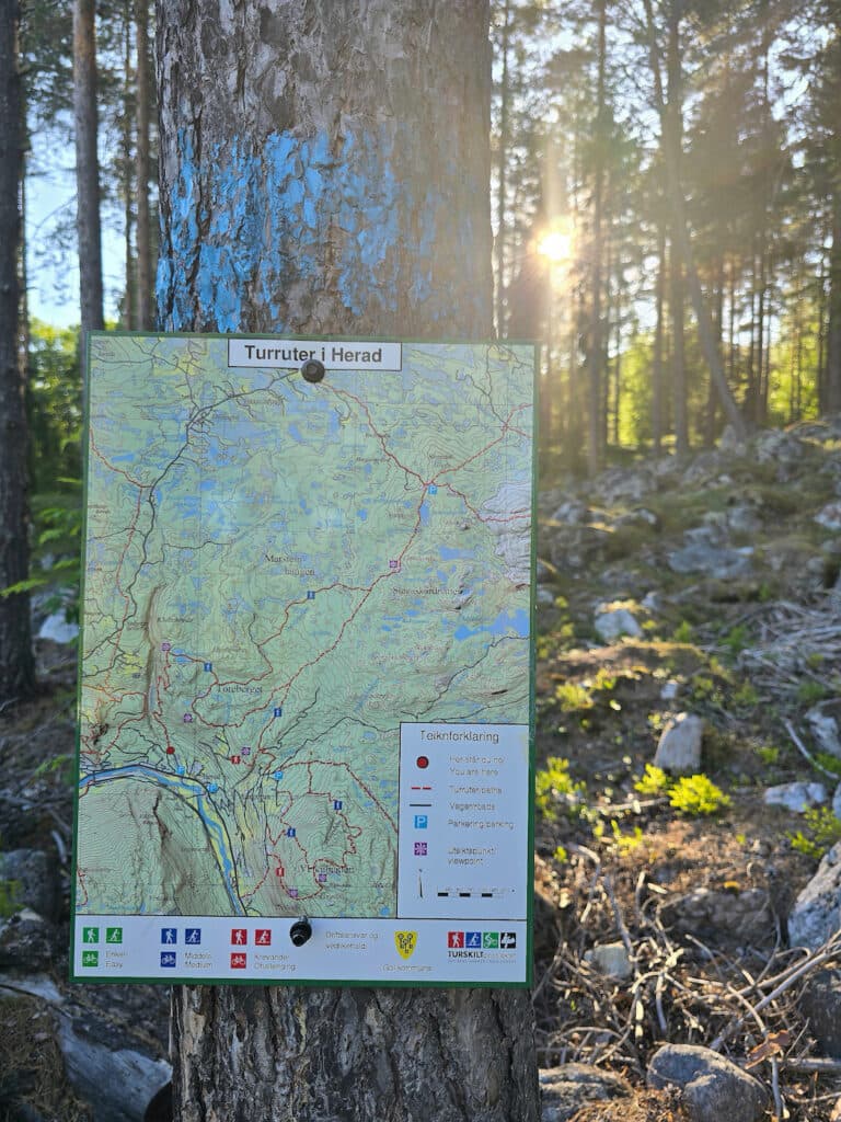Gol - Hallingdal map for hiking