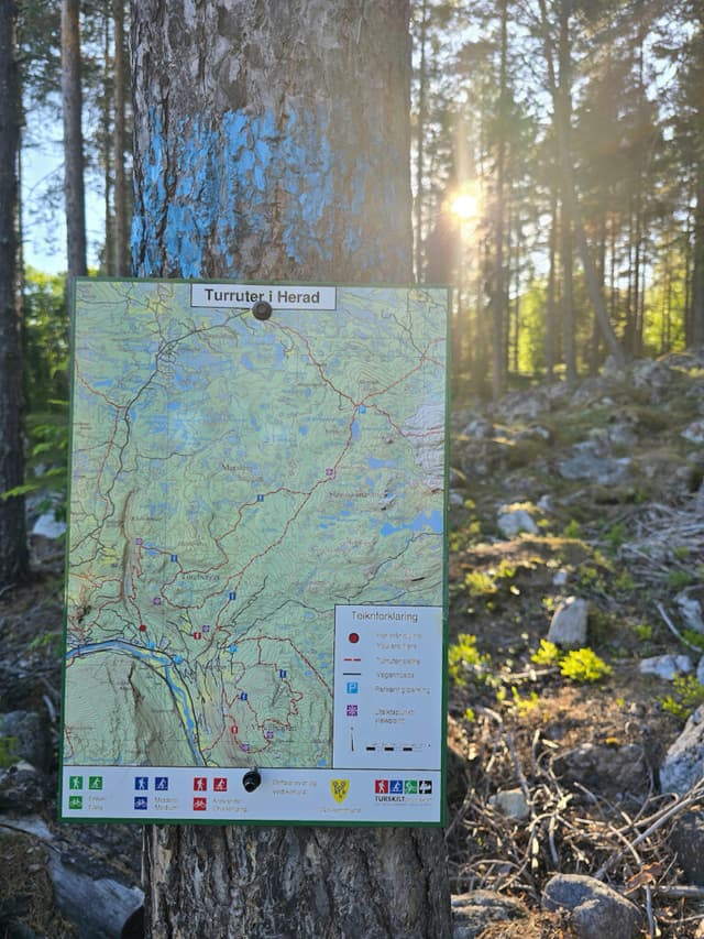 Gol - Hallingdal map for hiking