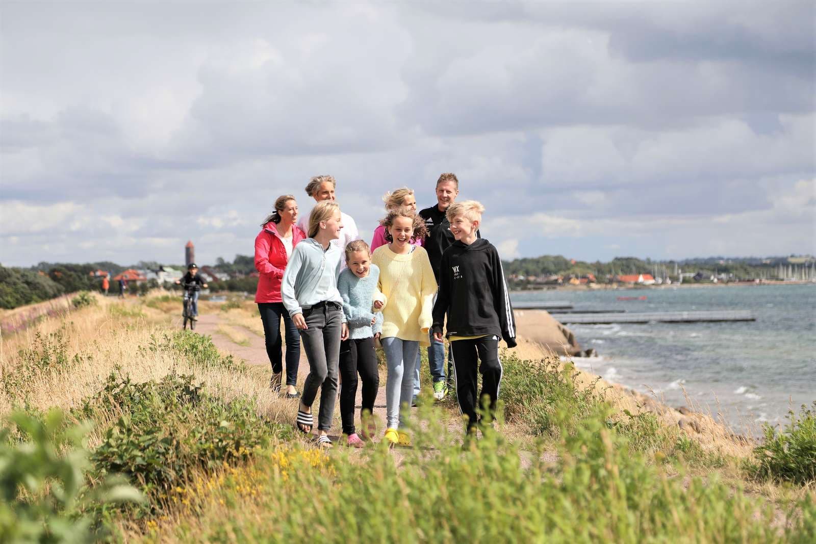 Family enjoying camping life in Helsingborg