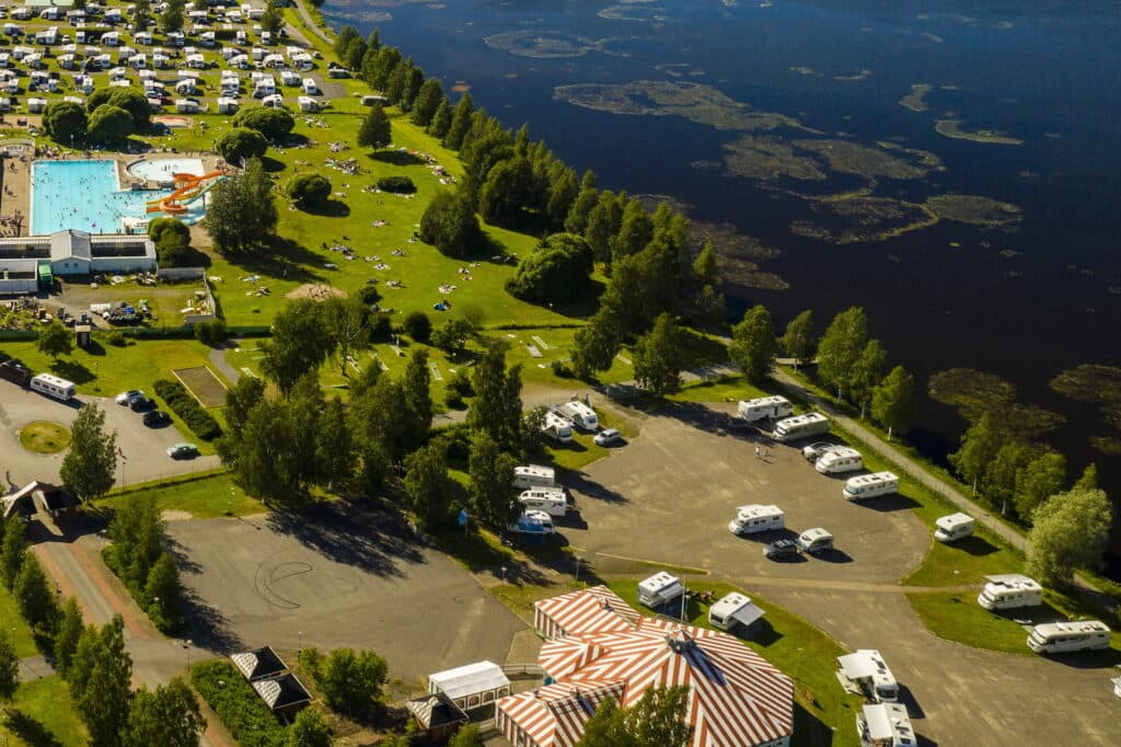 Ställplats i Boden på First Camp Björknäs
